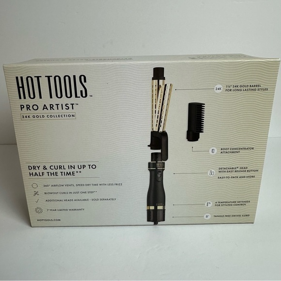Hot Tools One-Step Detachable Dryer & Curler Blow Dry Curling Iron Styler NEW - Picture 9 of 9
